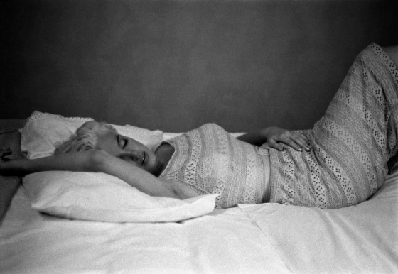Monroe resting in Bement, Ill., in 1955.