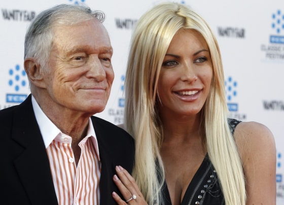 Playboy Playmate Crystal Harris has apologized for comments she made about Hugh Hefner.