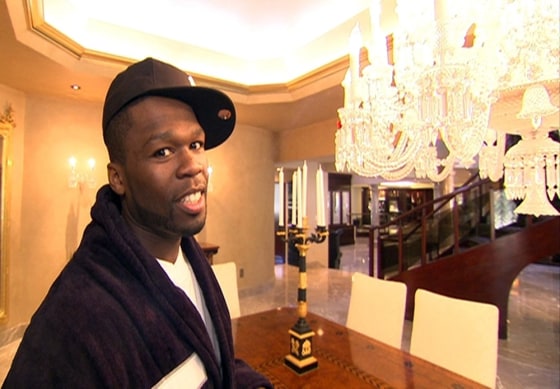 Rapper 50 Cent offers a tour of his mansion on a past episode of