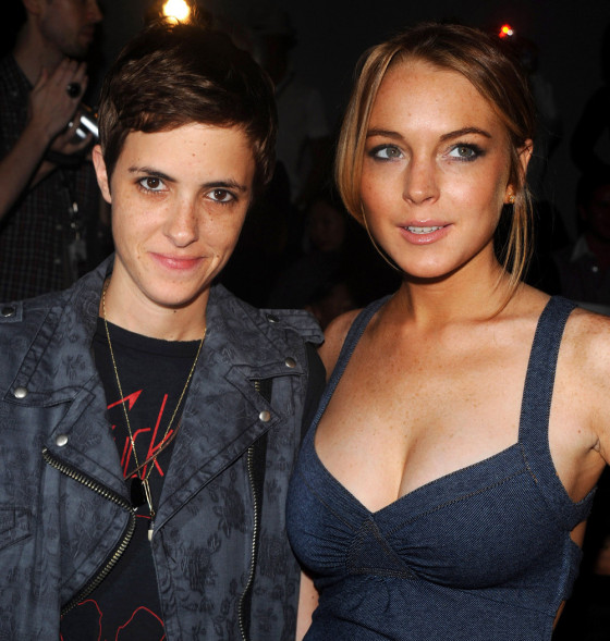 Lindsay Lohan, right, and Samantha Ronson, pictured in September 2008.