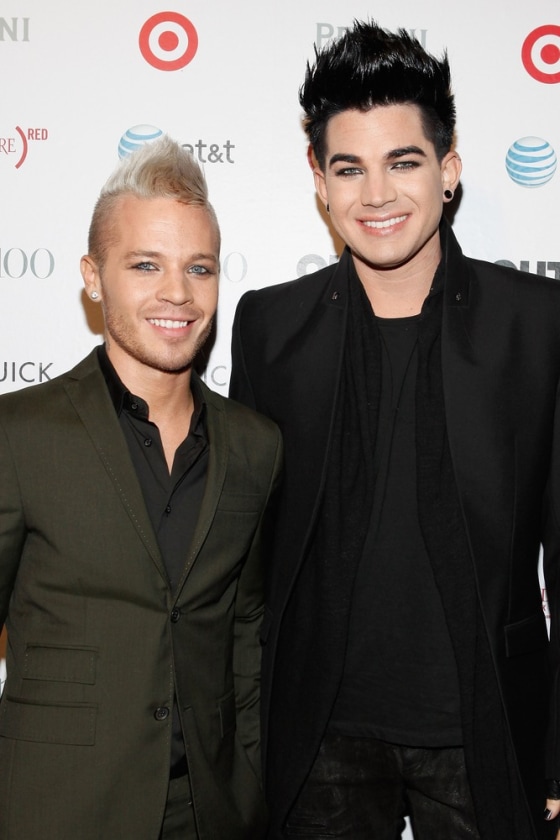 Sauli Koskinen, left, and Adam Lambert in New York last month.