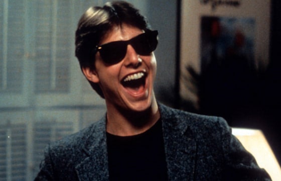 FILE: Tom Cruise laughs in a scene from the film 'Risky Business', 1983. (Photo by Warner Brothers/Getty Images)  3 MONTH LICENSE beginnina Aug. 5, 20...