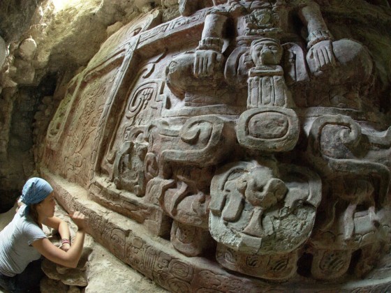 Image: Cleaning an inscription