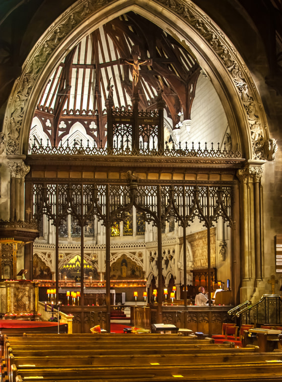 The Holy Trinity Church, in the coastal resort of Hastings, England.