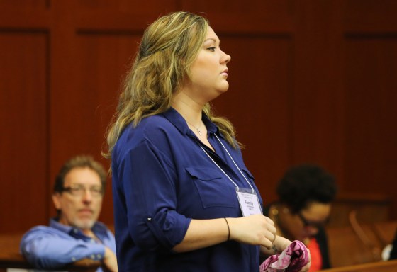 Shellie Zimmerman, shown here in court last month, pleaded guilty to a misdemeanor count of perjury and got probation and community service.