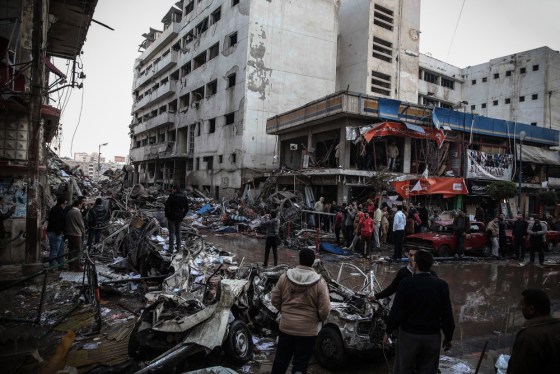The scene of an explosion Tuesday in Daqahliya, north of Cairo.