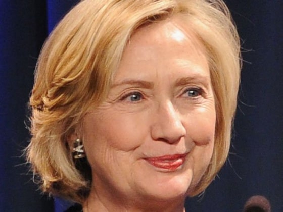 Former Secretary of State Hillary Clinton accepts the Global Champion Award onstage at the International Medical Corps Annual Awards Celebration at Regent Beverly Wilshire Hotel on November 8, 2013 in Beverly Hills, California.
