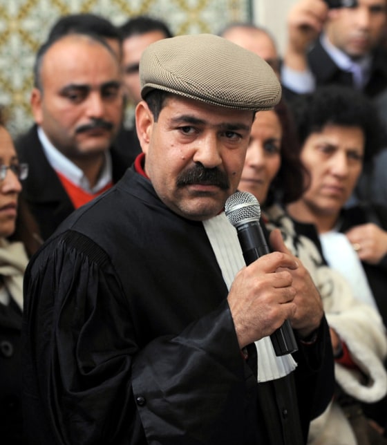 Tunisia politician Chokri Belaid, seen in this file image, was assassinated early Wednesday.