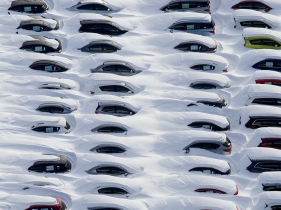 A dangerous winter storm churned Friday into the Northeast as forecasters warned of a whiteout.