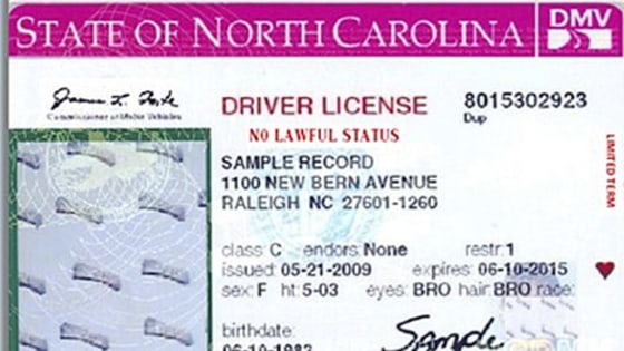 The new North Carolina license declares to everyone that the bearer has
