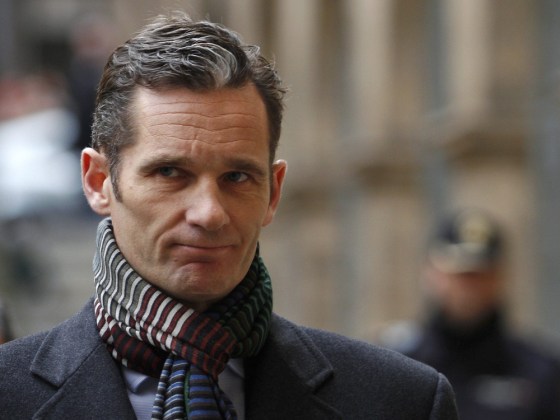 Duke of Palma de Mallorca Inaki Urdangarin, son-in-law of Spain's King Juan Carlos, arrives at court to testify before a judge in a case of suspected fraud embezzlement in Palma de Mallorca Saturday.