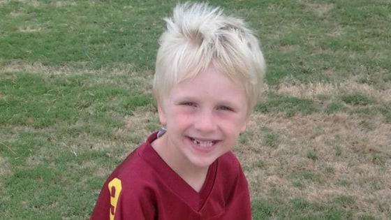 John Paul Raidy, 6, was killed by a hit-and-run driver in Grand Prairie, Texas, Thursday night.