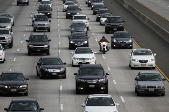 LOS ANGELES, CA - APRIL 25: Morning traffic fills the SR2 freeway on April 25, 2013 in Los Angeles, California. The nation's second largest city, Los...