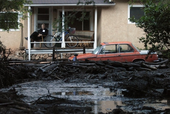 July 1, 2013: The aftermath of a flood in Manitou Springs, Colo.