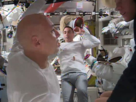 Image: Space station crew