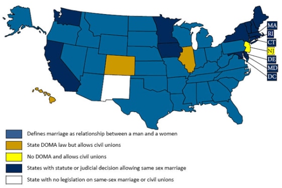 Rights within reach: For some gay couples, marriage is mere miles away