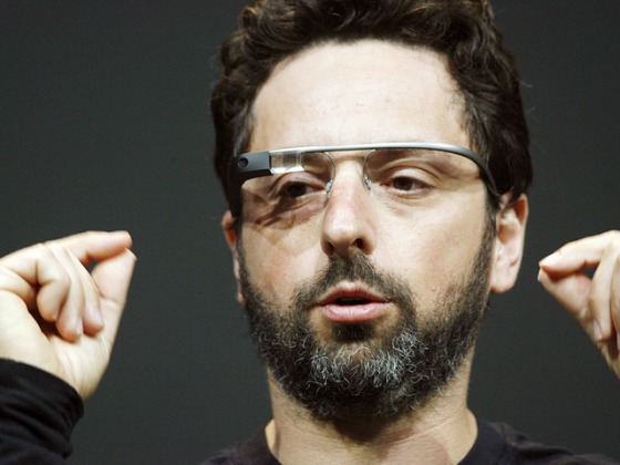 (FILES) Sergey Brin, co-founder of Google, introduces the Google Glass Explorer edition during Google's annual developer conference in this June 27, 2...