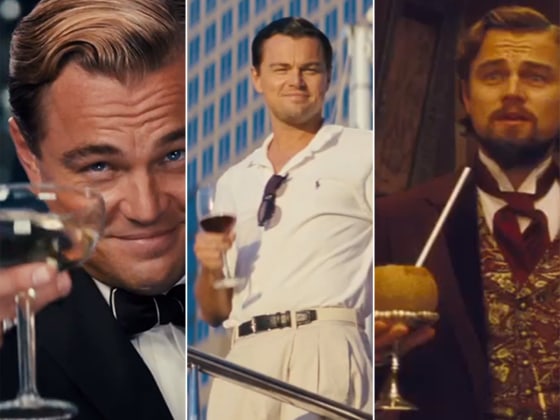 Cheers! Let's toast Leonardo DiCaprio again and again and again