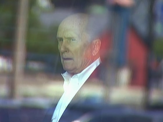 Robert Duvall inside the courthouse where James Bulger is being tried