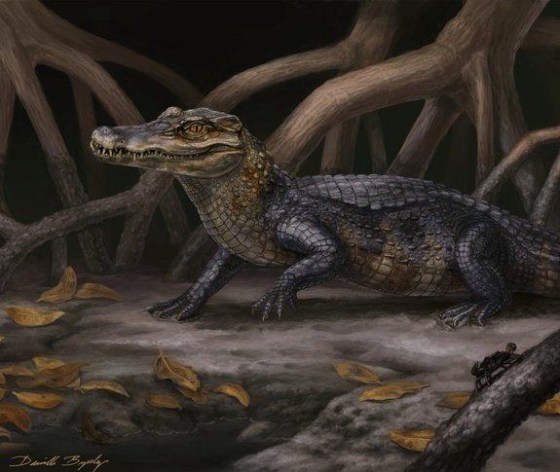 A life reconstruction of Culebrasuchus mesoamericanus, one of two newly discovered species from the early Miocene in Panama.