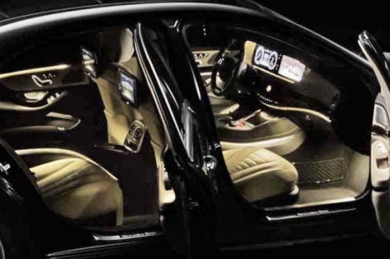 Mercedes has released several images of its 2014 S-Class, which reportedly has 156 buttons, including three for a cup holder.