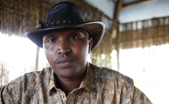 Indicted war criminal Bosco Ntaganda poses for a photograph during an interview with Reuters in Goma, Democratic Republic of Congo, Oct. 5, 2010.