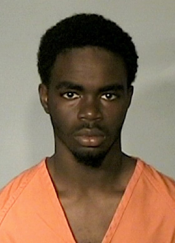 This Friday, March 22, 2013 photo provided by the Glynn County Detention Center shows De'Marquise Elkins, 17, one of two teenagers arrested Friday and accused of fatally shooting a 13-month-old baby in the face and wounding his mother during their morning stroll in Brunswick, Ga. Elkins is charged as an adult with first-degree murder.