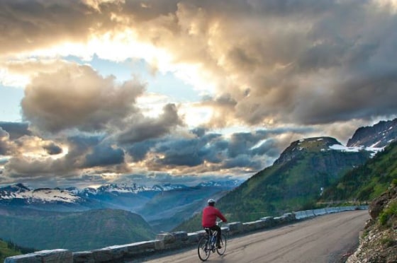 Biking the Going-to-the-Sun Road in Glacier National Park