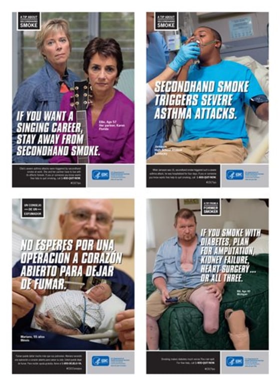 The new campaign focuses more toward the impact smokers have on others.