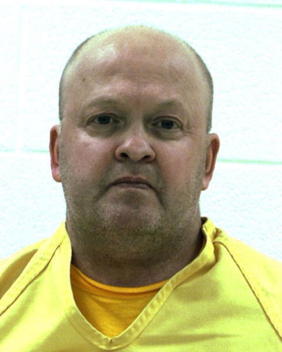An undated booking photo released by the Centre County Correctional Facility in Bellefonte, Pa., shows Mark A. Miscavish. Miscavish, a former state trooper, killed his estranged wife with a shotgun inside a central Pennsylvania supermarket Thursday, March 28, 2013. and then killed himself.