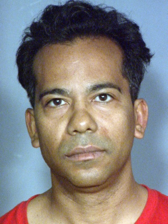 Nevada state Assembly member Steven Brooks is seen in a booking photo Feb. 10, 2013 after he was arrested on charges that he physically attacked a family member and grabbed for a police officer's weapon over the weekend.