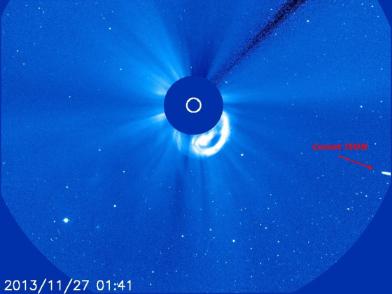 Image: ISON and SOHO