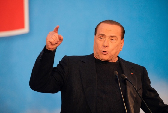 Former Italian Prime Minister Silvio Berlusconi gestures as he attends a rally outside his house, Palazzo Grazioli, on Wednesday in Rome, Italy. The Italian Senate has today voted to expel former Prime Minister Silvio Berlsuconi from parliament after his recent conviction over tax fraud.