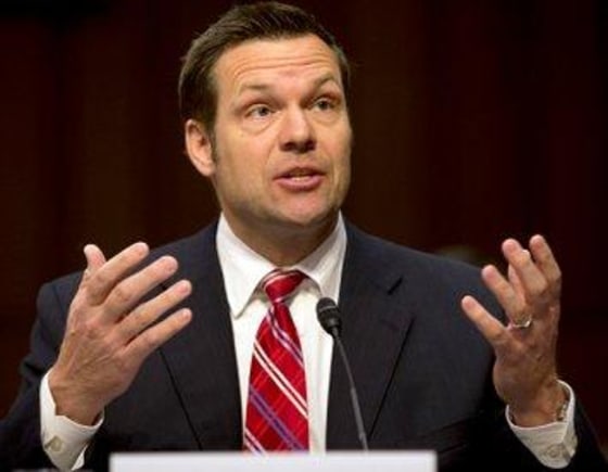 Kansas Secretary of State Kris Kobach (R)