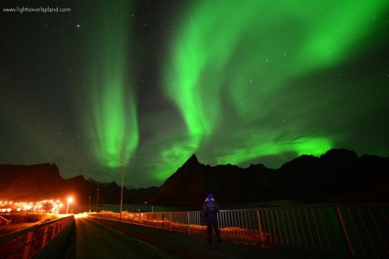 Astrophotographer Chad Blakley captured this image of the northern lights twisting over a fishing village on the archipelago of Lofoten in northern Norway on Oct. 8. To see more of Blakley's aurora pictures, check out the Lights Over Lapland website and Facebook page.