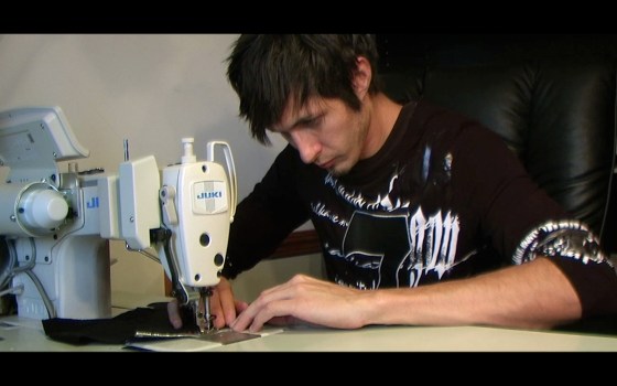 Anton Babich makes custom dress shirts for his emerging company, Anton Alexander, based in Fort Wayne, Ind.