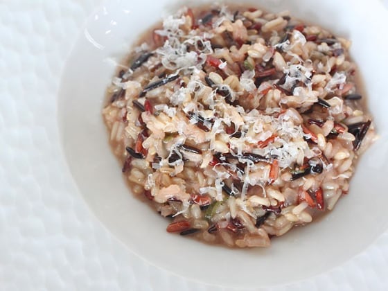 Wild rice risotto