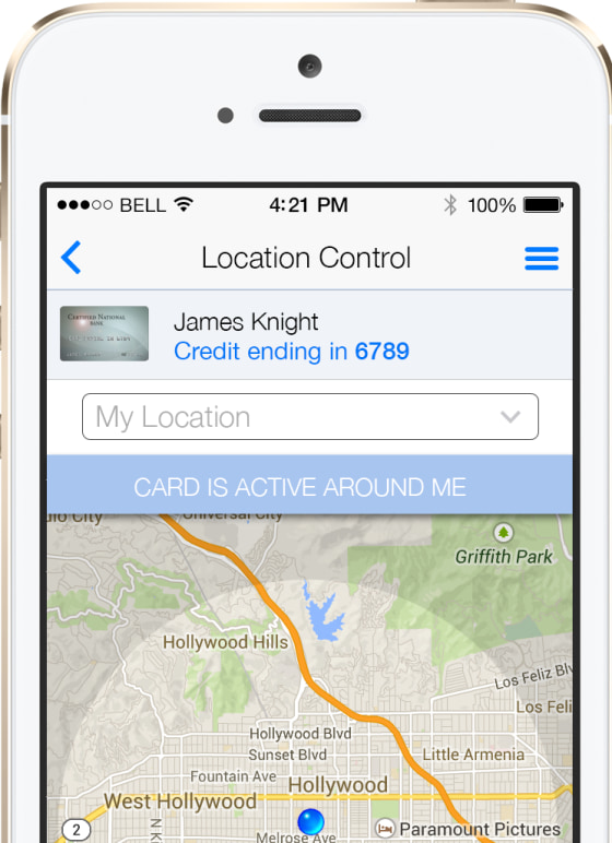 Card Command App Fight fraud with remote control for credit cards