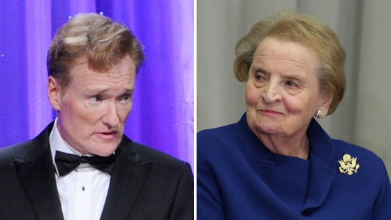 Conan O'Brien gets zinged by Madeleine Albright on Twitter