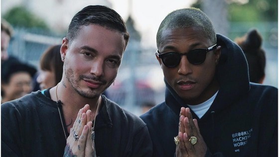 J Balvin y Pharrell Williams en el video "Safari"