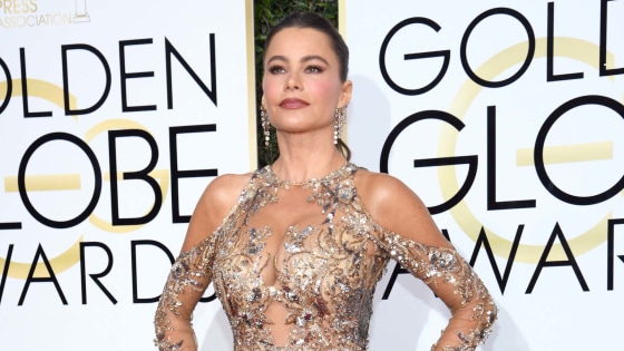 sofia vergara golden globes 2017 dress Sofia Vergara Wore the Slinkiest Dress to the Golden Globes