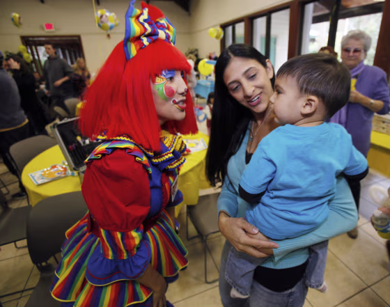 Image: Ooopsy the clown, Lisa Castillo, Nicholas Castillo
