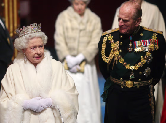 ImageL Britain's Queen Elizabeth II and Prince Philip