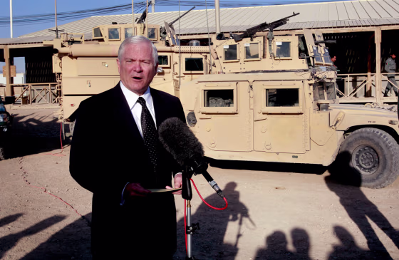 Image: Defense Secretary Robert Gates in Afghanistan