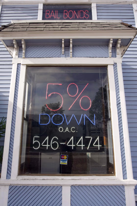 Image: A bail bond office