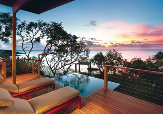 Visitors to Lizard Island, on Australia's Great Barrier Reef, can enjoy the island's white-sand beaches and seclusion.
