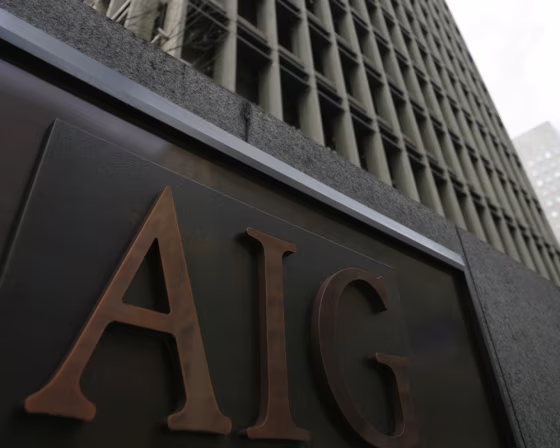 U.S. insurer American International Group office building is pictured in Tokyo