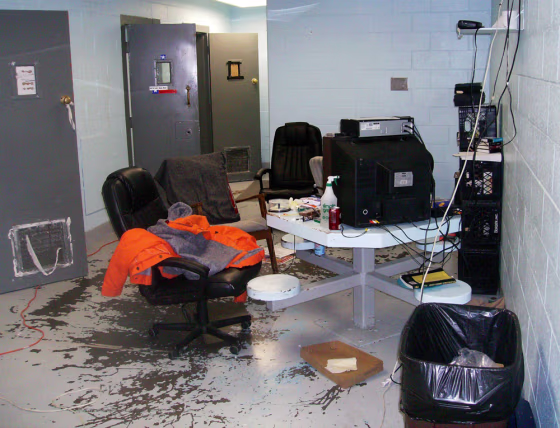 Image:  The trustee holding area of the Montague County jail in Montague,Texas.