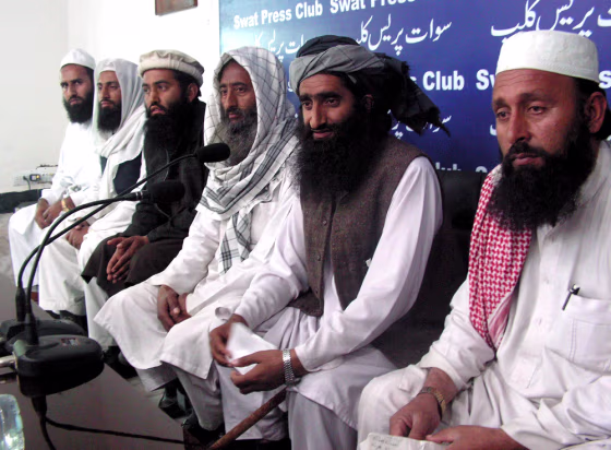 Image: Representatives of outlawed Movement for the Enforcement of Mohammedan Law