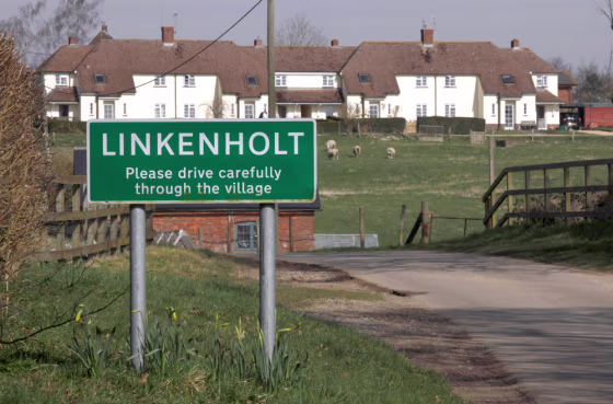 Image: Village of Linkenholt in southern England